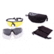 Revision Stingerhawk Deluxe Kits, Lens Yellow, Clear and Smoke, Frame Black, Large, 4-0152-0035