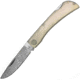 Roper Knives Mini Work Knife White, Satin finish 1065 carbon steel blade, White smooth bone handle, RP0032WB