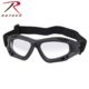Rothco ANSI Rated Tactical Goggles, Black/Clear, 1174-BlackClear