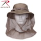 Rothco Boonie Hat With Mosquito Netting, Khaki, 8, 5583-Khaki-8