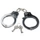 Rothco Double Lock Steel Handcuffs, Silver, 10083-Silver