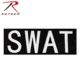 Rothco SWAT Hook Back Patch, Large, Black, 2841-L
