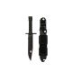 Rothco G.I. Type M-9 Bayonet W/ Sheath, Black, 2135-Black