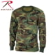 Rothco Kids Long Sleeve Camo T-shirt, Woodland Camo, S, 6705-WoodlandCamo-S
