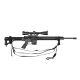Rothco Military 3-point Rifle Sling, Black, 4007-Black