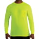 Rothco Moisture Wicking Long Sleeve Pocket T-Shirt - Men's, Safety Green, Extra Large, 11221-XL