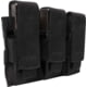 Rothco MOLLE Triple Pistol Mag Pouch, Black, 51102-Black