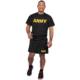 Rothco Physical Training Shirt, Black/Gold, 2XL, 46021