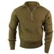 Rothco Quarter Zip Acrylic Commando Sweater, Olive Drab, L, 3370-OliveDrab-L