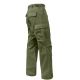 Rothco Relaxed Fit Zipper Fly BDU Pants, Olive Drab, S, 2926-Sm