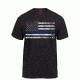 Rothco Thin Blue Line T-Shirt, Black, 4XL, 61553-Black-4XL