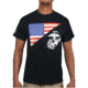Rothco US Flag / USMC Eagle, Globe, & Anchor T Shirt, Black, Extra Large, 54285-Black-XL
