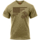 Rothco US Flag / USMC Eagle / Globe & Anchor T Shirt - Mens, Coyote Brown, Medium, 54280-CoyoteBrown-M