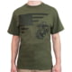 Rothco US Flag / USMC Eagle / Globe & Anchor T Shirt - Mens, Olive Drab, Medium, 54290-OliveDrab-M