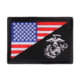 Rothco US Flag / USMC Globe and Anchor Morale Patch, Red/White/Blue, 1896-RedWhiteBlue
