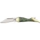Rough Rider Small Leg Fold Knife 3 1/8in., SS clip blade, Imitation abalone handle RR347