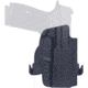 Rounded Gear Paddle Holster OWB Black Carbon Fiber Kydex Fits Sig P365 X Macro Right Hand, SSRP365XMACROTLR7SUBCF