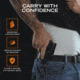 Rounded IWB Kydex Holster for Kel-Tec P17, Right Hand, Black, KTC-P17-BK-RH-VAR-RMR