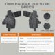 Rounded OWB Kydex Holster for Ruger RXM, Right Hand, Carbon Fiber Black, RGR-RXM-CF-RH-OWBPDL