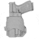 Rounded Paddle Holster Fits: Glock 17 19 19X 26 31 32 33 34 45 47 49 Tlr8, GLK-1917TLR8-CF-LH-OWBPDL