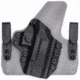 Rounded Tuckable IWB KYDEX/Padded Wide Hybrid Holster, Heckler &amp; Koch VP9 /VP9SK /VP9L, Left Hand, Carbon Fiber, HKH-VP9-CF-LH-WDFOAM