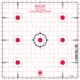 Ruger Paper Shooting Targets, 7-Spot Precision Sight-In Grid, 17in Square, 20-Targets Per Pack, 27992