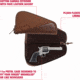Ruger Wrangler Leather Revolver Case, 11in Revolvers/Handguns, Caramel, 11 in, 27804