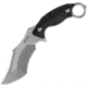 RUIKE F181 Fixed Blade Black Knife, 4.5 stonewash finish 14C28N Sandvik stainless bla, Black sculpted G10 handle, F181-B