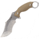 RUIKE F181 Fixed Blade Sand Knife, 4.5 stonewash finish 14C28N Sandvik stainless bla, Tan sculpted G10 handle, F181-W