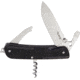 RUIKE LD21 Multifunctional Knife Multi-Tools, Folding Knife, 4.5in Closed, 3.5in Mirror 12C27 Sandvik SS Blade, Black Textured G10 Handle, Thumb Stud, Black, LD21-B
