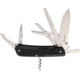 RUIKE LD42 Multifunctional Knife Multi-Tools, Folding Knife, 4.5in Closed, 3.5in Mirror 12C27 Sandvik SS Blade, Black Textured G10 Handle, Thumb Stud, Black, LD42-B