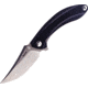RUIKE P155 Linerlock Folding Knife, 3.5in Bead Blast Finish 14C28N Sandvik SS Blade, Black G10 Handle, Thumb Stud, Pocket Clip, P155-B