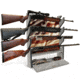 Rush Creek Creations 4 Gun Wall Rack w/Storage, Barn Wood/Americana Flag, 38-4047