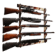 Rush Creek Creations 5 Gun Wall Rack, Americana Flag, 38-4046