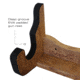 Rush Creek Creations Single Gun Wall Rack, American Cherry, 21 x 5 x 7, 38-4065
