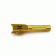 S3F Solutions Glock 43 Drop In Match Grade Barrel Threaded/ Fluted, Titanium Nitride, Gold, S3FG43T/FTiN