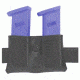 Safariland 079 Concealment Magazine Holder, Snap-On, Double - Basket Black, Ambidextrous, 2in. Belt Loop Slot 079-89-8-2