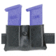Safariland 079 Concealment Magazine Holder, Snap-On, Double - Plain Black, Ambidextrous, 2in. Belt Loop Slot 079-383-6-2