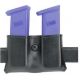 Safariland 079 Concealment Double Magazine Holder, Snap-On, Black, Ambidextrous, 2in Belt Loop Slot