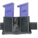 Safariland 079 Concealment Double Mag Holder, Snap-On - STX TAC Black, Ambidextrous, 2in. Belt Slot