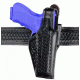 Safariland 200 ''Top Gun'' Mid-Ride, Level I Retention Holster - Hi Gloss Black, Left Hand 200-273-92
