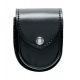 Safariland 290 Double Cuff Pouch W/ Top Flap, Basket Weave Black W/ Brass Snap Closure 290-48B