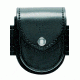 Safariland 290 Double Cuff Pouch W/ Top Flap, STX Basket Weave Black W/ Black Plastic Snap 290-48PBL