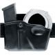 USED Safariland 573 Concealment Magazine Holder, Paddle, Single w/Cuff Pouch - Plain Black, Right Hand 573-76-21, EDEMO2, Condition Fair, Other