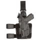 Safariland Model 7305 7TS ALS/SLS Drop-Leg Glock Holster, Glock 17/Glock 22, Left Hand, SafariSeven Plain, Black, 7305-8325-412