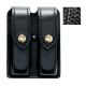 Safariland 77 Double Mag Pouch, 1911 Government Style, Basket Weave Black W/ Brass Snap Closure 77-53-48B