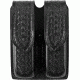 Safariland 77 Double Handgun Magazine Pouch - Basket Black, Ambidextrous - Fits Glock 17/22, Sig P229 &amp; Similar