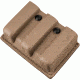 Safariland 775 Slim Open-Top Triple Mag Pouch, Double Stacked 9mm Mags Gl17, 22, STX Tactical Flat Dark Earth, Ambi Shroud Mount 775-83-553