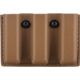 Safariland 775 Slim Open-Top Triple Mag Pouch, Double Stacked 9mm Mags Gl17, 22, STX Tactical Coyote Brown, Ambi Shroud Mount 775-83-763