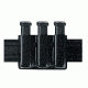 Safariland 775 Slim Open-Top Triple Mag Pouch, Double Stacked 9mm Mags Gl17, 22, STX Tactical OD, Ambi Shroud Mount 775-83-563